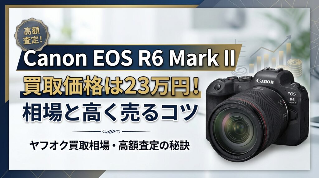 Canon EOS R6 Mark II 買取価格は23万円！相場と高く売るコツ