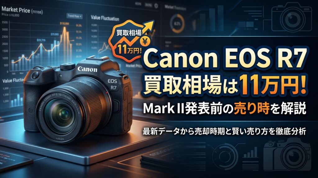 Canon EOS R7 買取相場は11万円！Mark II発表前の売り時を解説