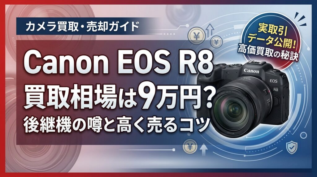 Canon EOS R8 買取相場は9万円？後継機の噂と高く売るコツ