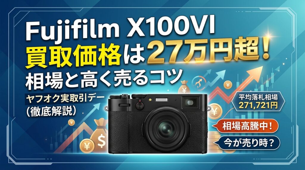 Fujifilm X100VI 買取価格は27万円超！相場と高く売るコツ