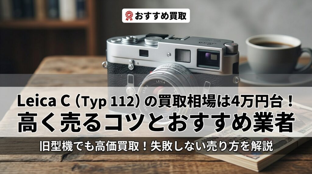 Leica C (Typ 112) の買取相場は4万円台！高く売るコツとおすすめ業者