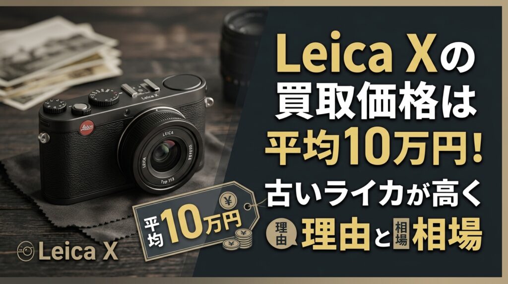 Leica Xの買取価格は平均10万円！古いライカが高く売れる理由と相場