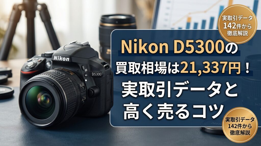 Nikon D5300の買取相場は21,337円！実取引データと高く売るコツ