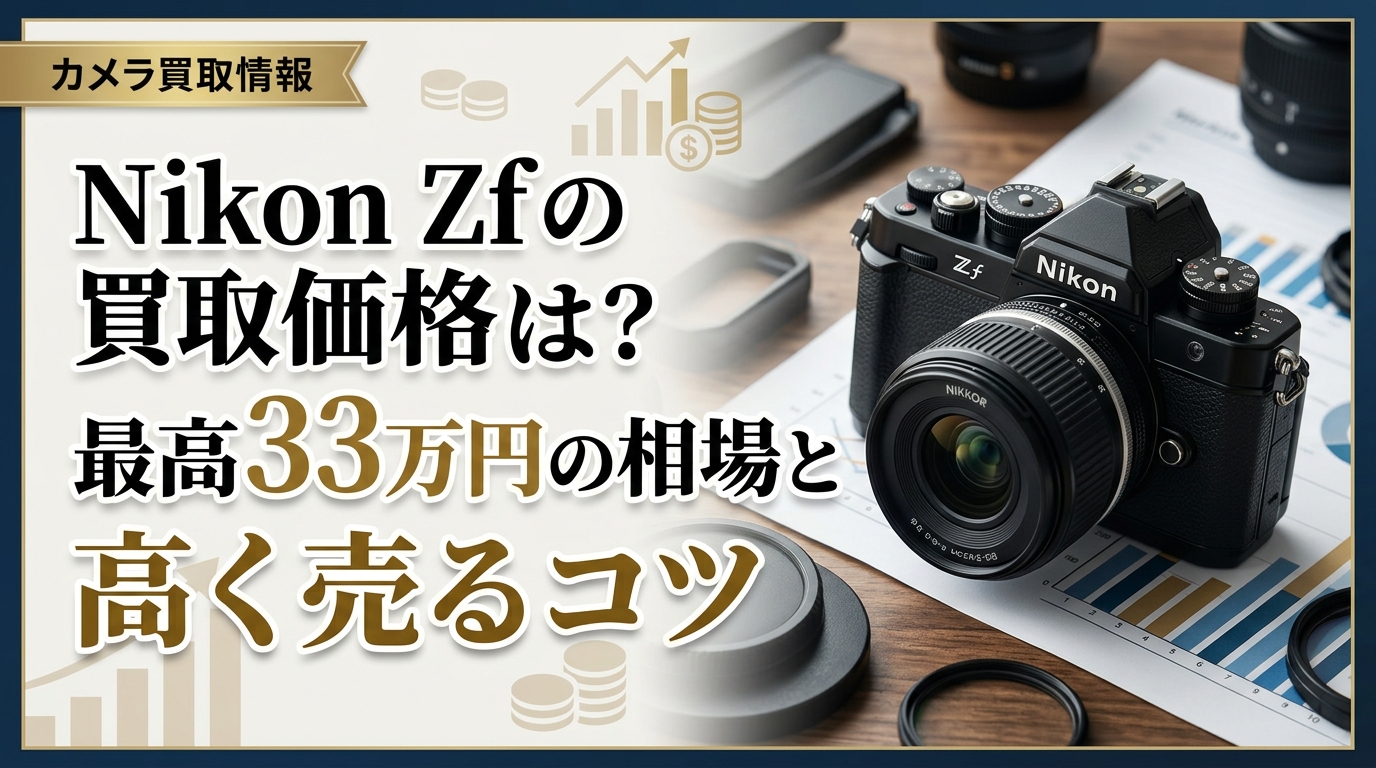 Nikon Zfの買取価格は?最高33万円の相場と高く売るコツ