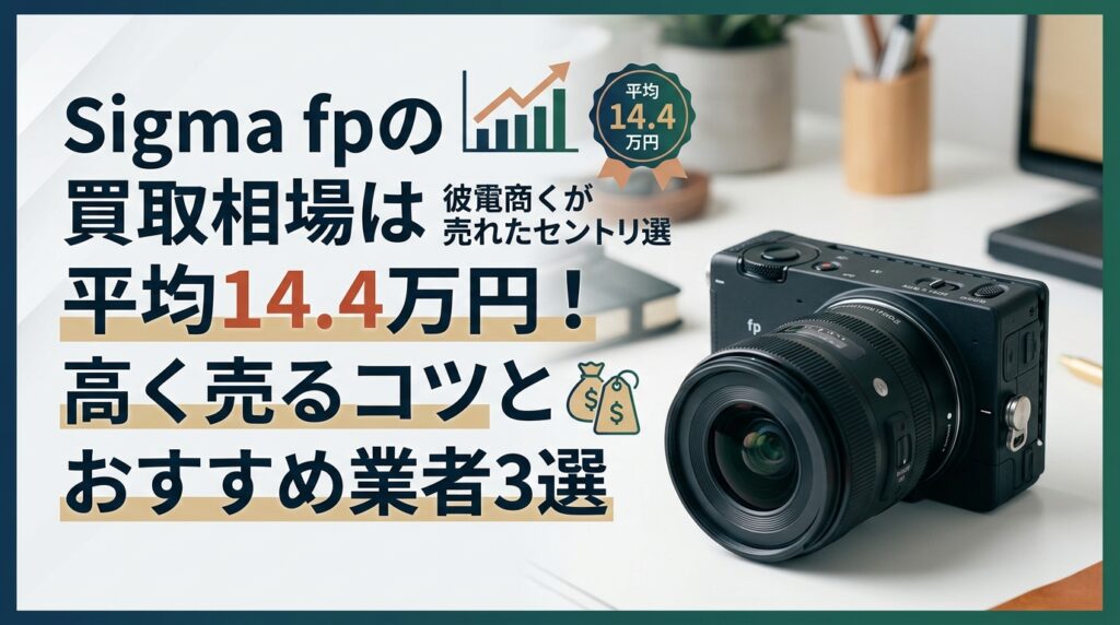 Sigma fpの買取相場は平均14.4万円！高く売るコツとおすすめ業者3選
