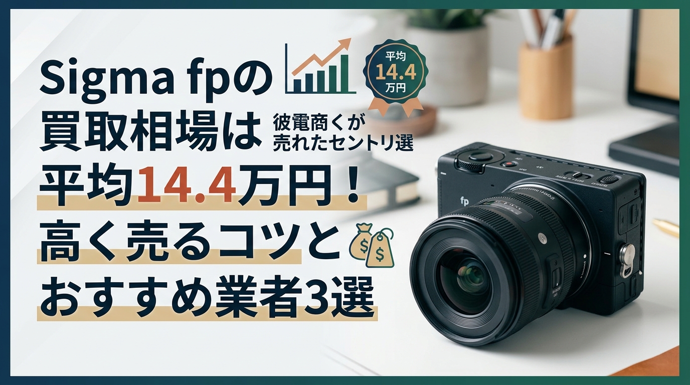 Sigma fpの買取相場は平均14.4万円!高く売るコツとおすすめ業者3選